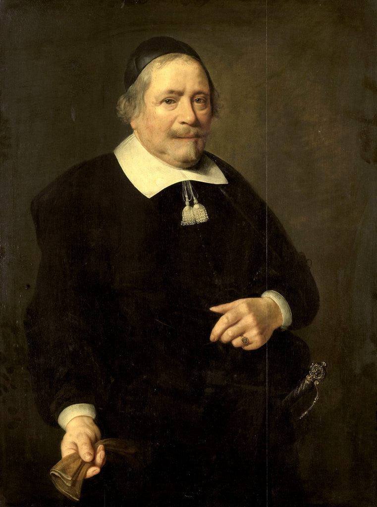 Detail of Portrait of a Man, presumably Willem van de Velden, Secretary to Hugo de Groot by Anonymous