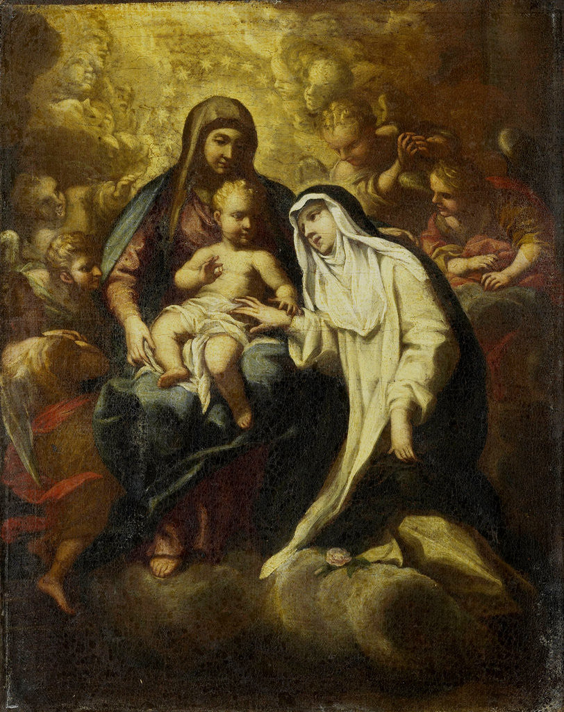 Detail of Mystical Marriage of Saint Rosa of Lima by Lazzaro Baldi