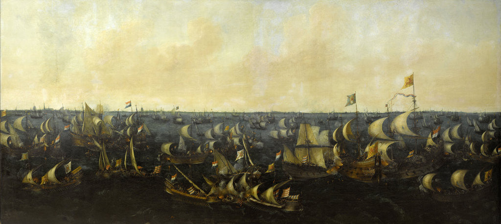 Detail of Naval Battle on the IJsselmeer, 6 October 1573: Episode from the Eighty Years' War by Abraham de Verwer
