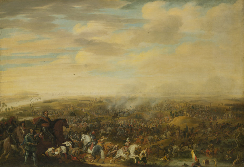 Detail of Prince Maurice at the Battle of Nieuwpoort, 2 July 1600 by Pauwels van Hillegaert
