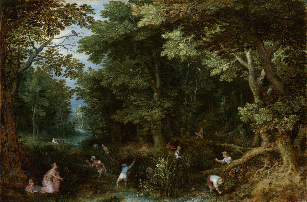 Detail of Latona and the Lycian Peasants by Jan Brueghel I