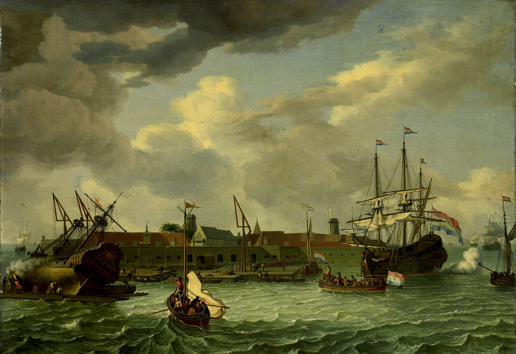 Detail of The Island of Onrust near Batavia Jakarta Indonesia by Anonymous
