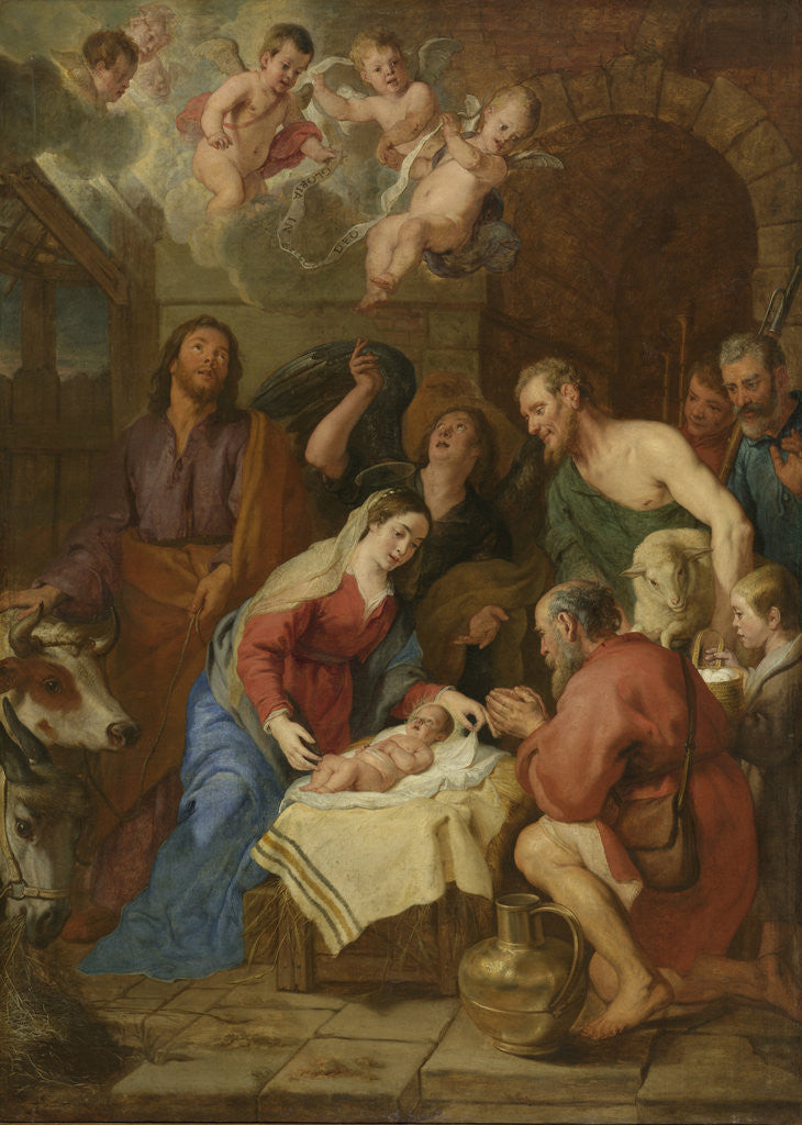 Detail of Adoration of the Shepherds by Gaspar de Crayer