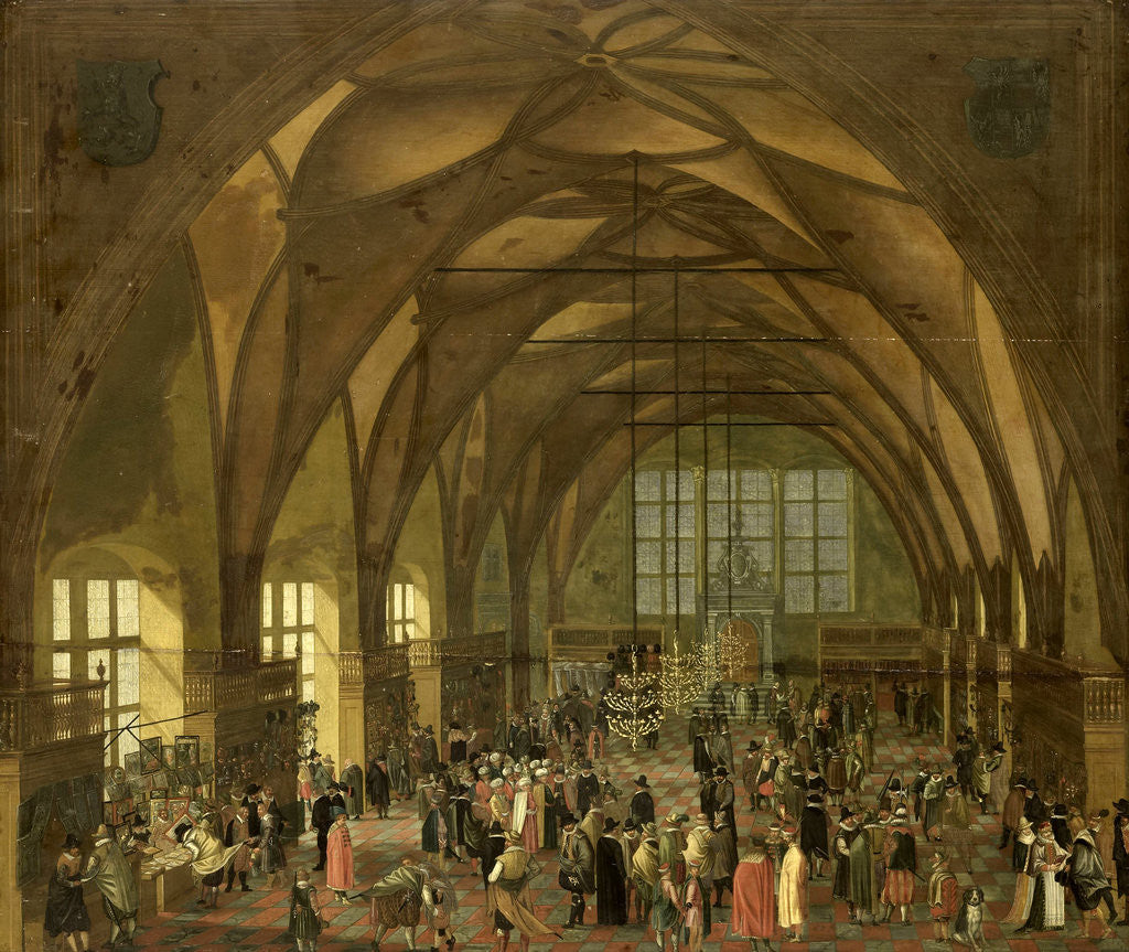 Detail of Large Hall in the Prague Hradschin Castle by Anonymous