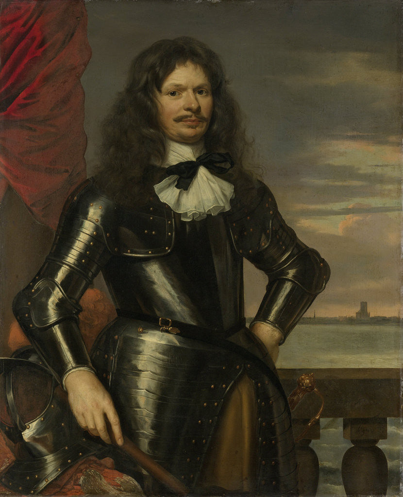 Detail of Johan van Beaumont. Colonel in the Holland guards and commander of Den Briel by Jan Mijtens
