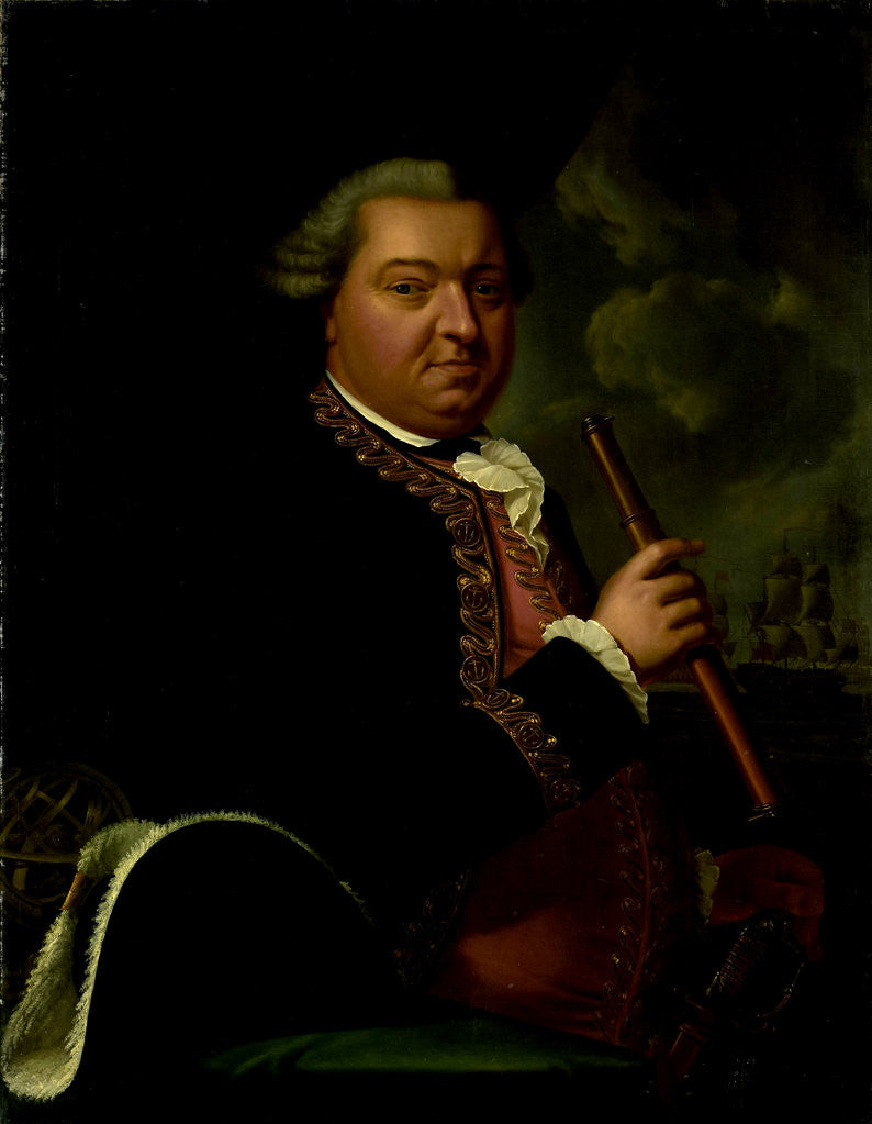 Detail of Portrait of Rear-Admiral Willem Crul by Cornelis van Cuylenburgh II