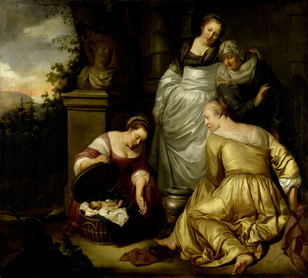 Detail of The Daughters of Cecrops, King of Attica, Find Erichthonius by Hendrick Heerschop