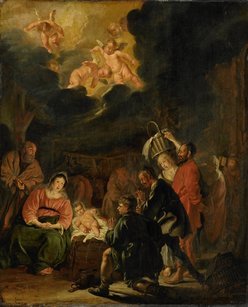 Detail of Adoration of the Shepherds by Pieter Codde