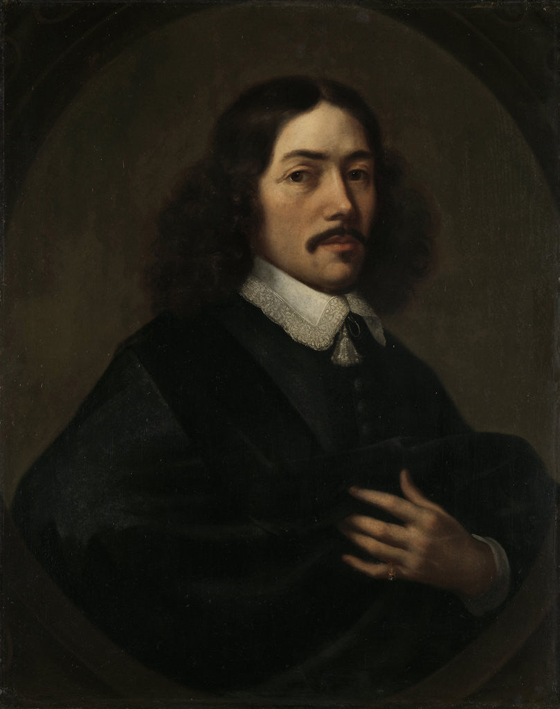 Detail of Portrait of a Man, presumably Bartholomeus Vermuyden by Dirck Craey