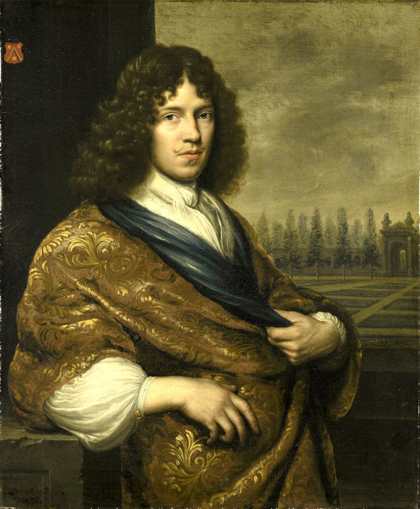 Detail of François Leidecker, Deputy to the Court of Auditors of Zeeland, The Netherlands by Zacharias Blijhooft