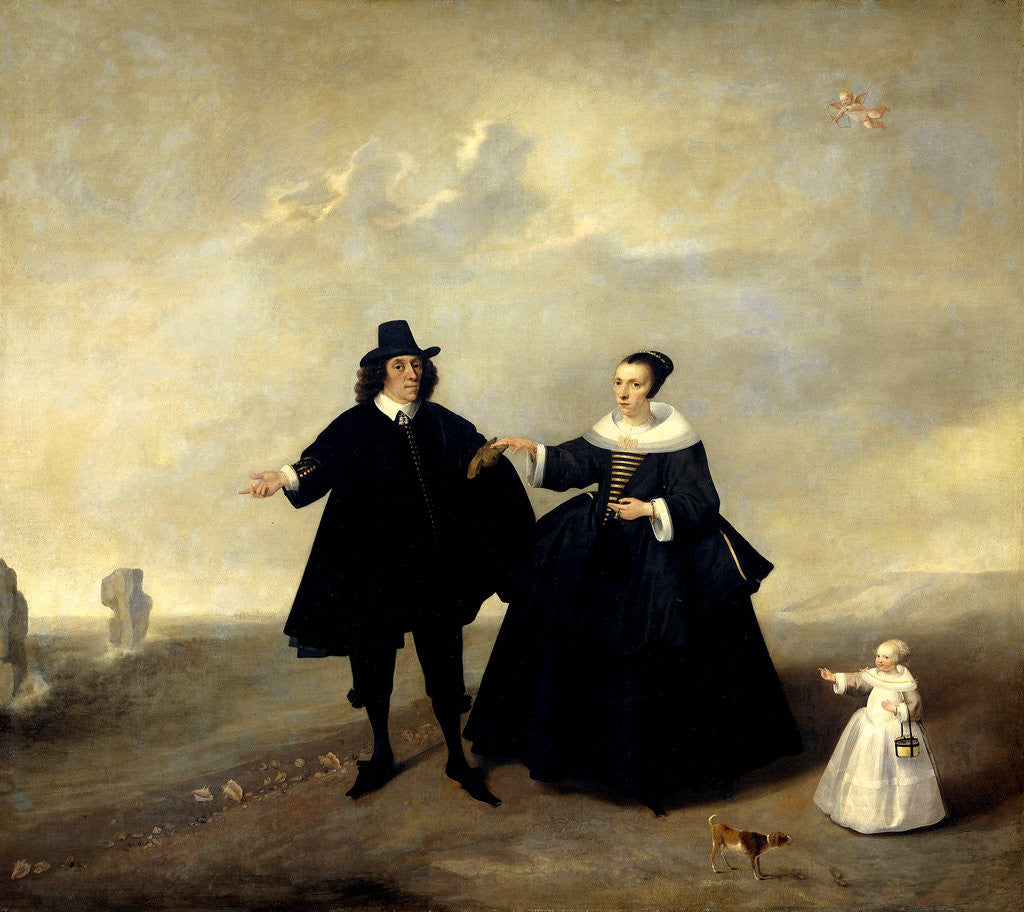 Detail of Portrait of a Married Couple with Child, Members of the Beresteyn Family by Anonymous