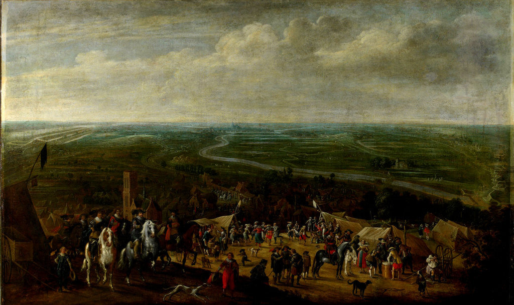 Detail of Prince Frederick Henry at the Siege of s Hertogenbosch, 1629 by Pauwels van Hillegaert