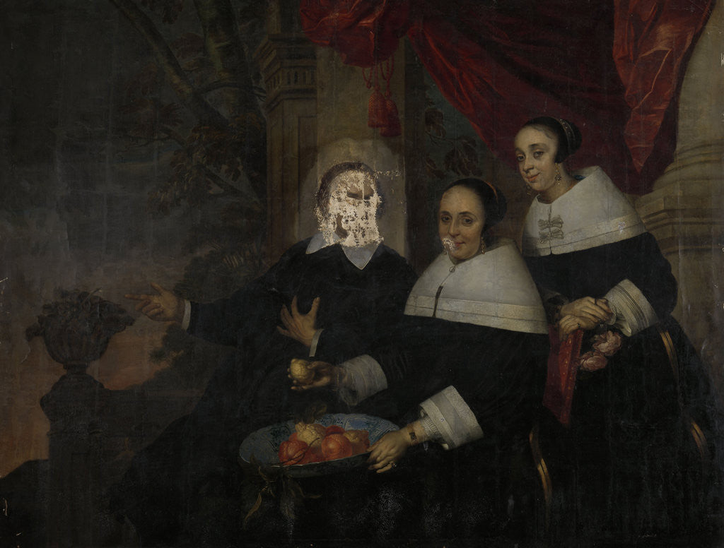 Detail of Family Portrait by Jacob Fransz. van der Merck