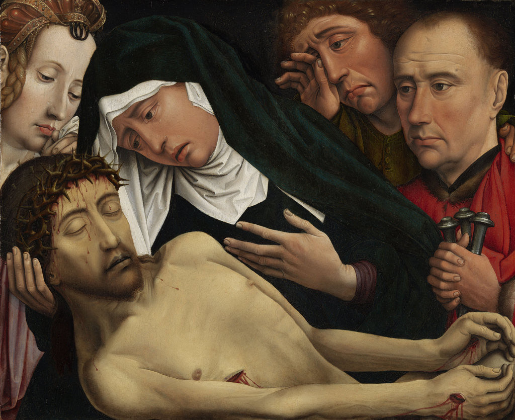 Detail of The Lamentation of Christ by Colijn de Coter