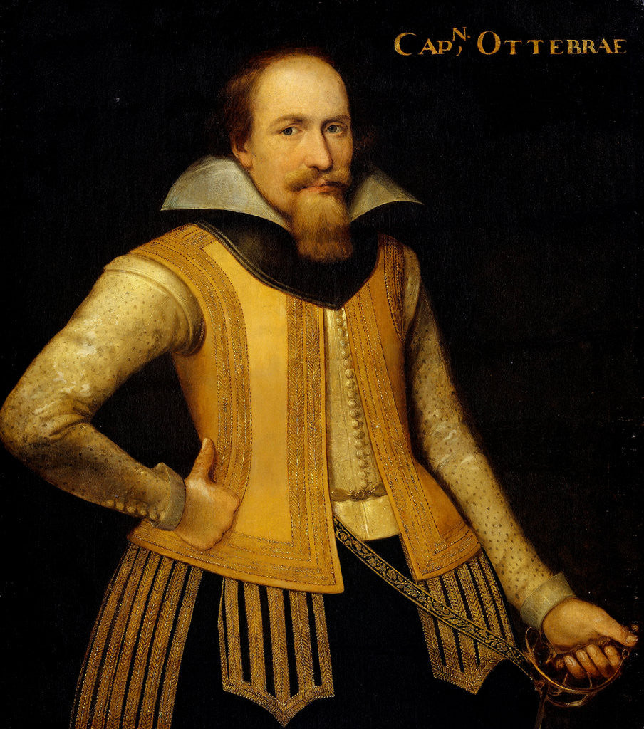 Detail of Portrait of Otto Brahe, Captain of a Company of Danes to Repartition Zealand, Entered Service of Brandenburg in 1610 by Anonymous