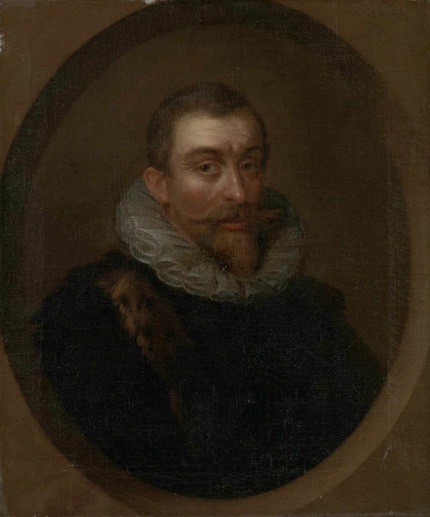 Detail of Portrait of Aernout van Citters, Lord of Gapinge by Philip van Dijk