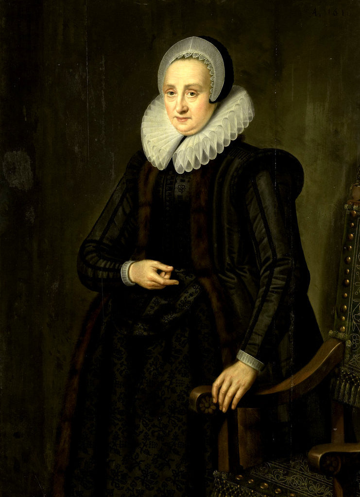 Detail of Portrait of Margarita Cassier by Anonymous