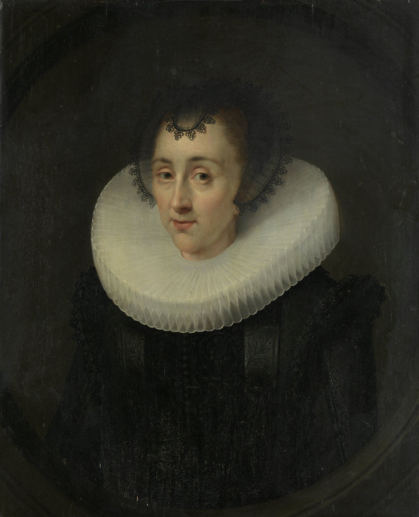 Detail of Portrait of Hortensia del Prado by Salomon Mesdach