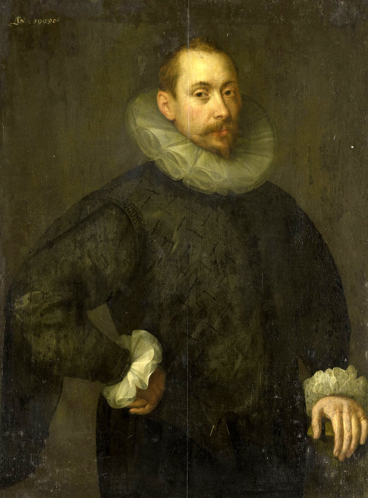 Detail of Portrait of Jean Fourmenois by Gortzius Geldorp