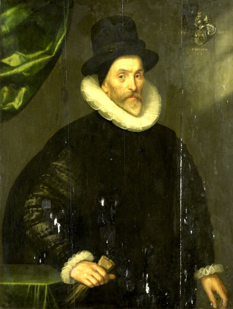 Detail of Portrait of Gualtero del Prado by Gortzius Geldorp