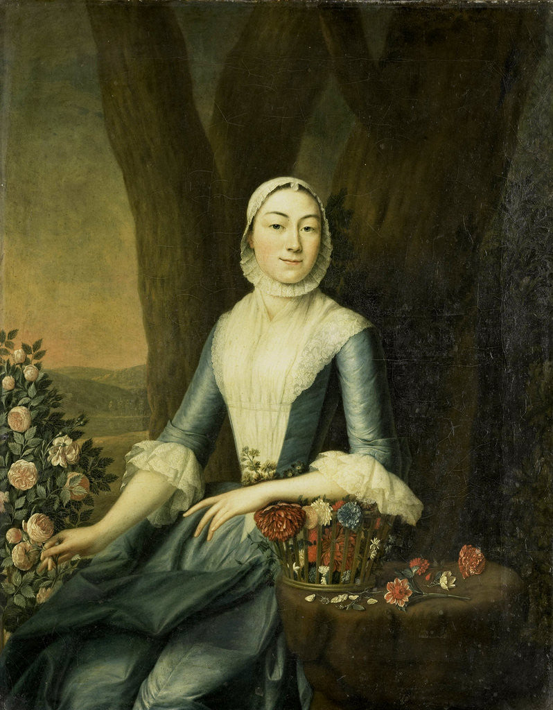 Detail of Portrait of Magdalena van Citters, Wife of Adriaen Isaac Hurgronje by Anonymous