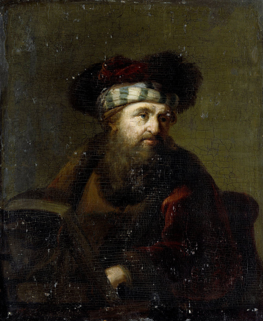 Detail of A Man in Oriental Costume, Portrait of a Rabbi by Anonymous