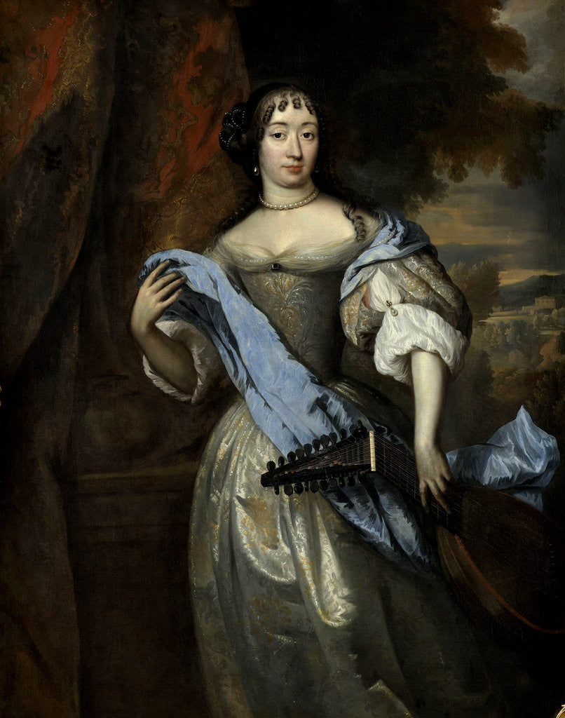 Detail of Johanna le Gillon, Wife of Hieronymus van Beverningk by Jan de Baen