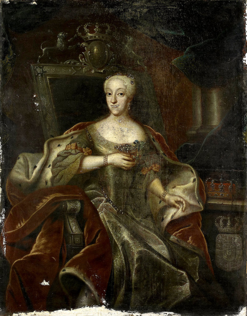 Detail of Portrait of Princess Charlotte Amalie, Daughter of Frederick IV, King of Denmark by Anonymous
