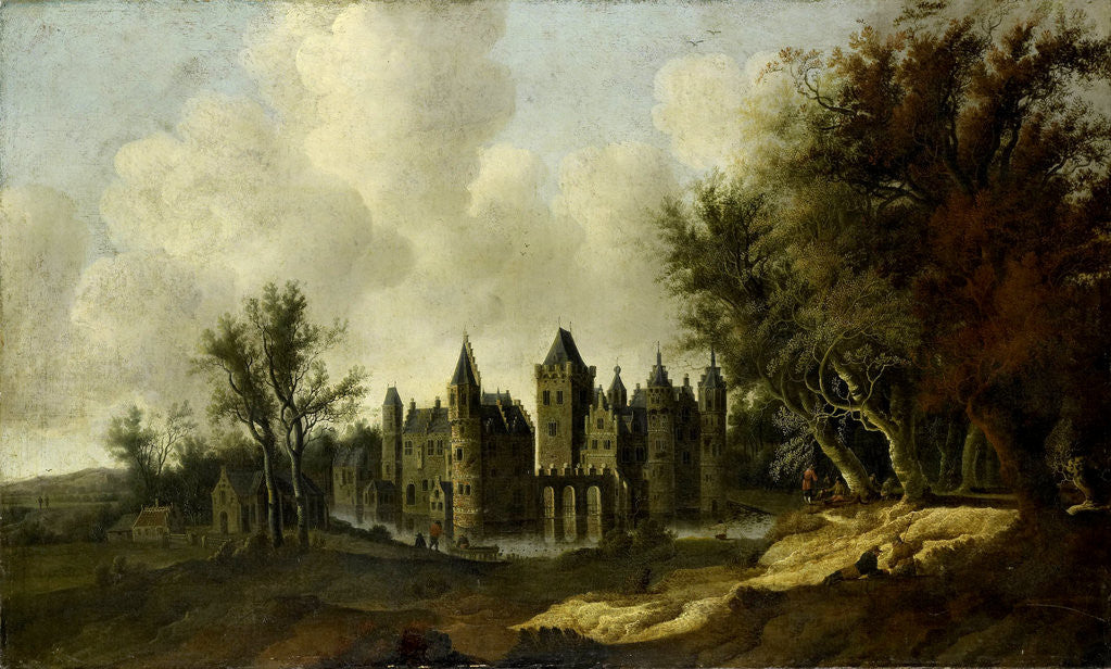 Detail of Egmond Castle, The Netherlands by G.W. Berckhout