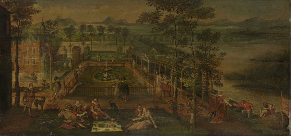 Detail of Pleasure Garden by Anonymous