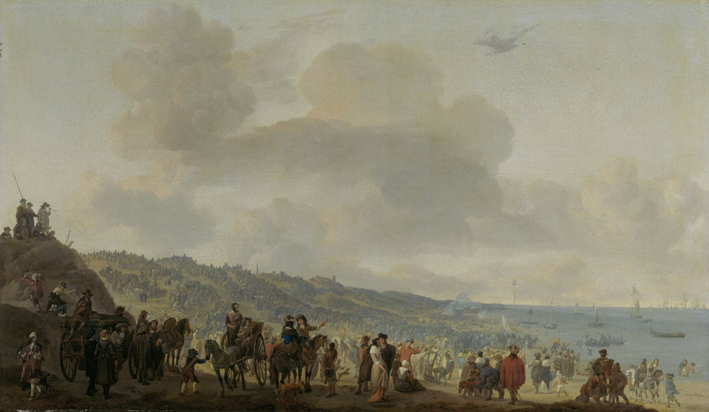 Detail of Embarkation of Charles II, King of England, at Scheveningen, 2 June 1660 by Johannes Lingelbach