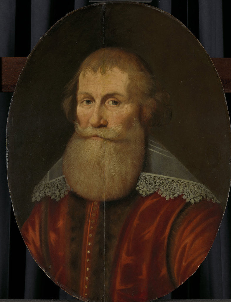 Detail of Portrait of Cornelis Haga, 1578-1654 by Anonymous