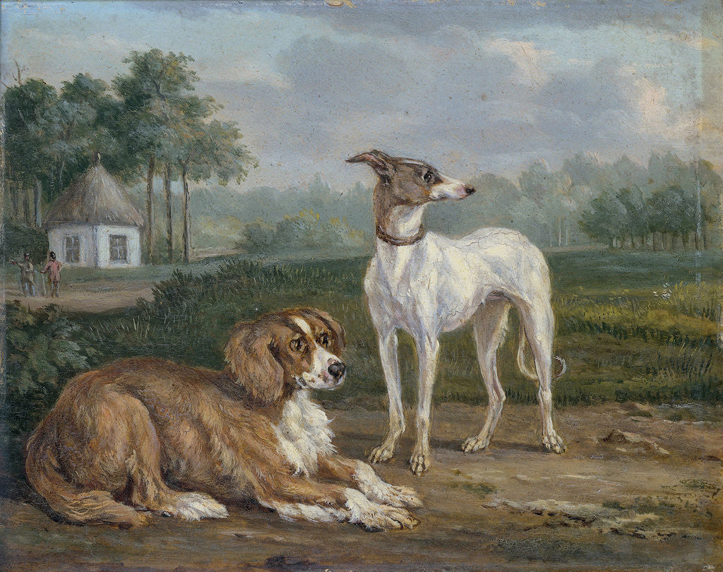 Detail of Two dogs by Jan Dasveldt