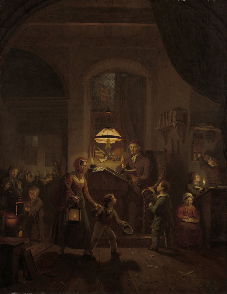 Detail of Night School by George Gillis Haanen