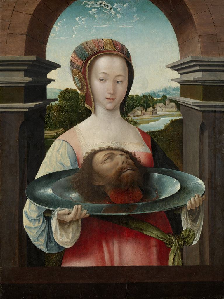 Detail of Salome with the Head of John the Baptist by Jacob Cornelisz van Oostsanen