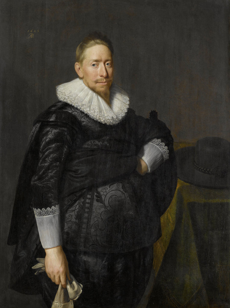 Detail of Portrait of a Man, Probably from the Pauw Family by Paulus Moreelse