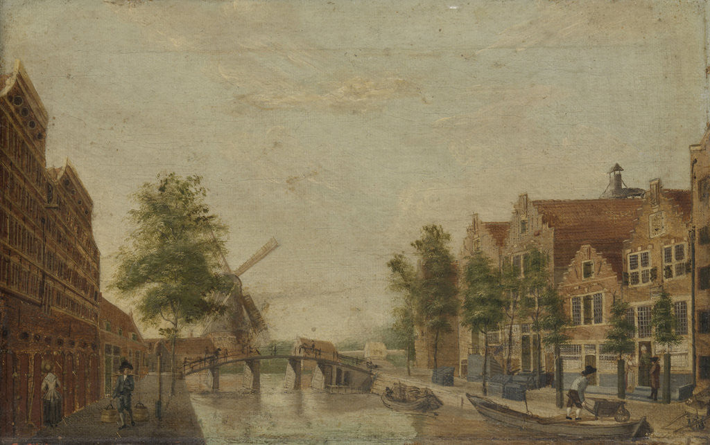 Detail of The Brouwersgracht in Amsterdam, The Netherlands by Anonymous