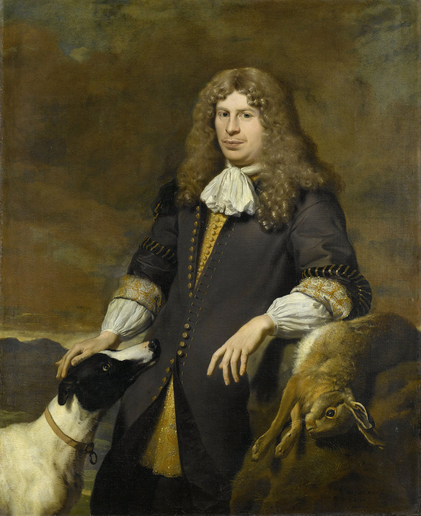 Detail of Portrait of a Man, possibly Jacob de Graeff, Alderman from Amsterdam in 1672 by Karel Dujardin