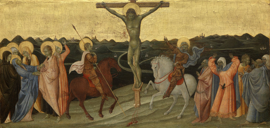 Detail of The Crucifixion by Giovanni di Paolo di Grazia