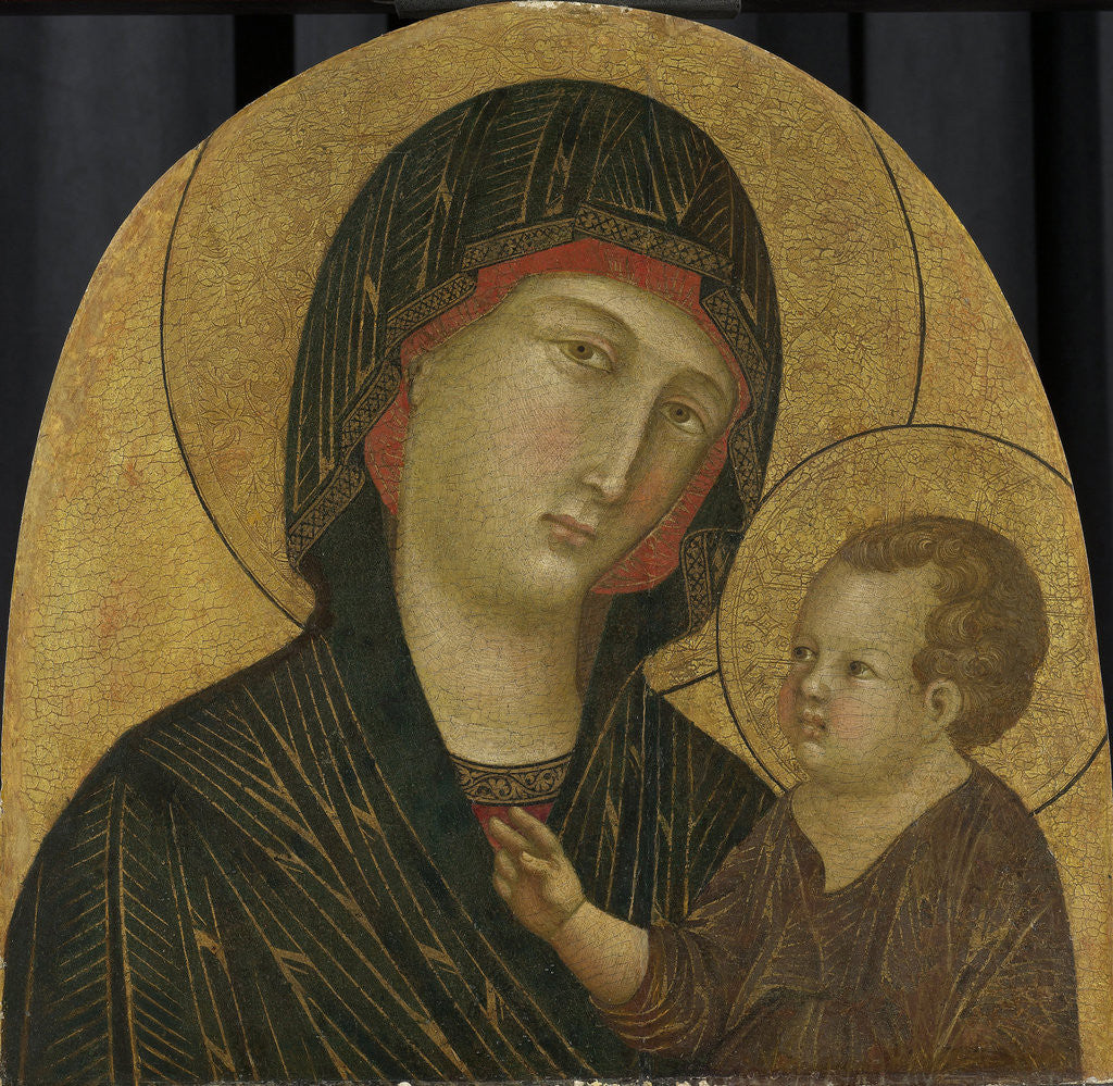 Detail of Virgin and Child by Meester van Badia a Isola