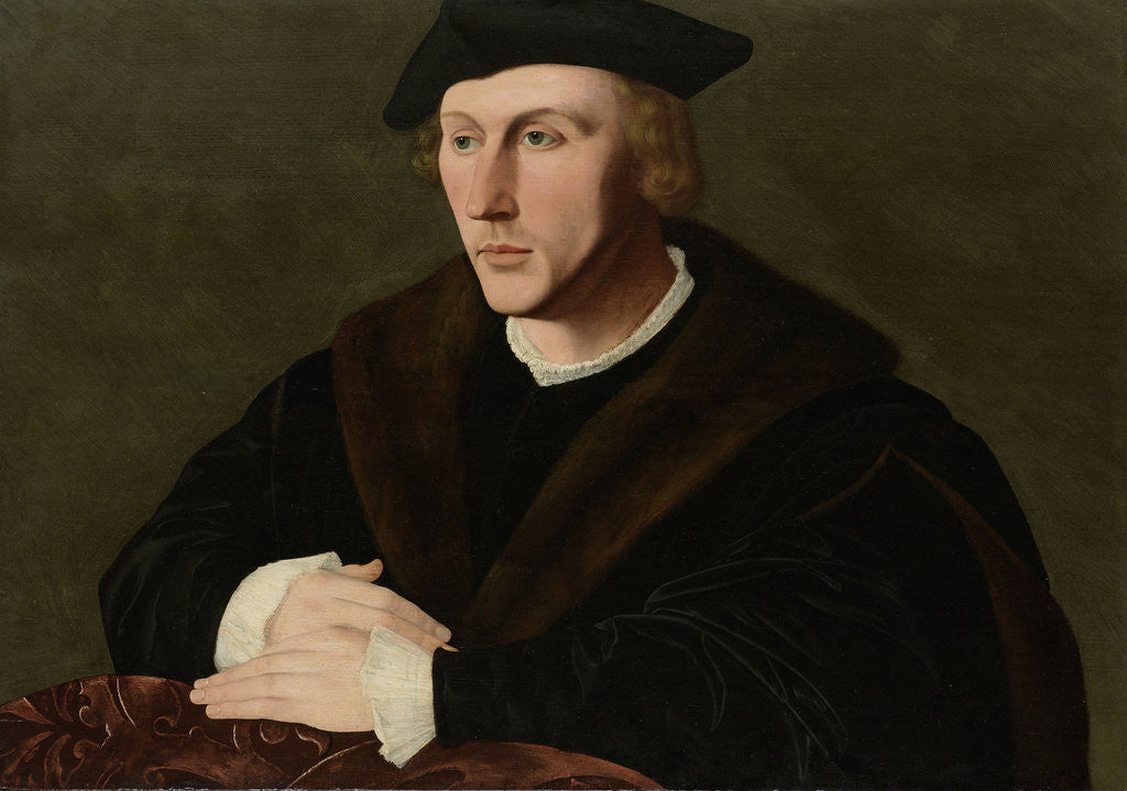 Detail of Portrait of Joris van Egmond by Jan van Scorel