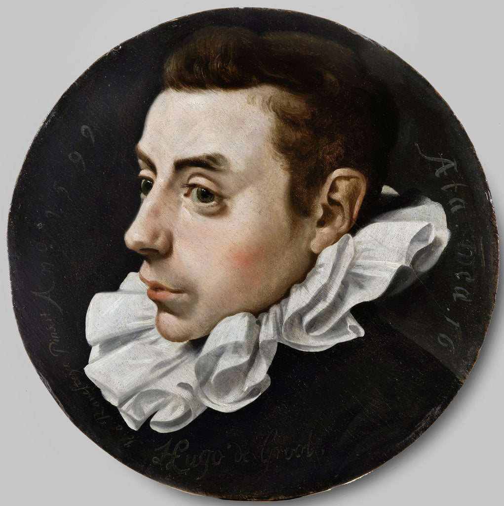 Detail of Hugo de Groot sixteen years old by Jan Antonisz van Ravesteyn