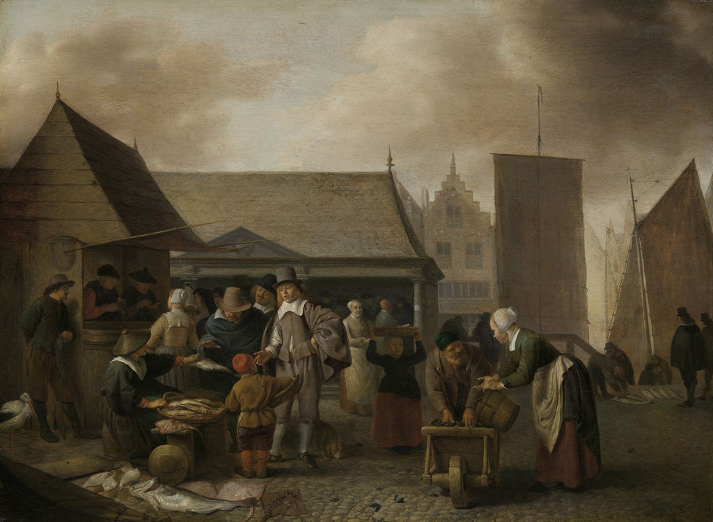 Detail of Fish Market by Hendrick Martensz. Sorgh