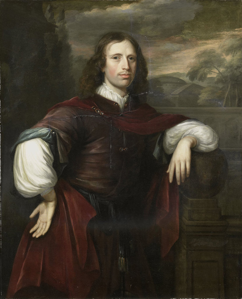 Detail of Portrait of a Man by Herman Verelst