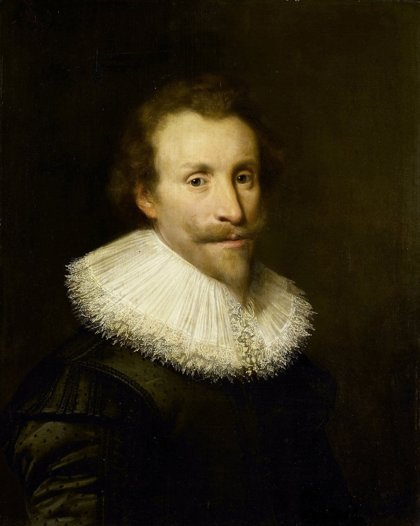 Detail of Portrait of a man by Jan Antonisz van Ravesteyn