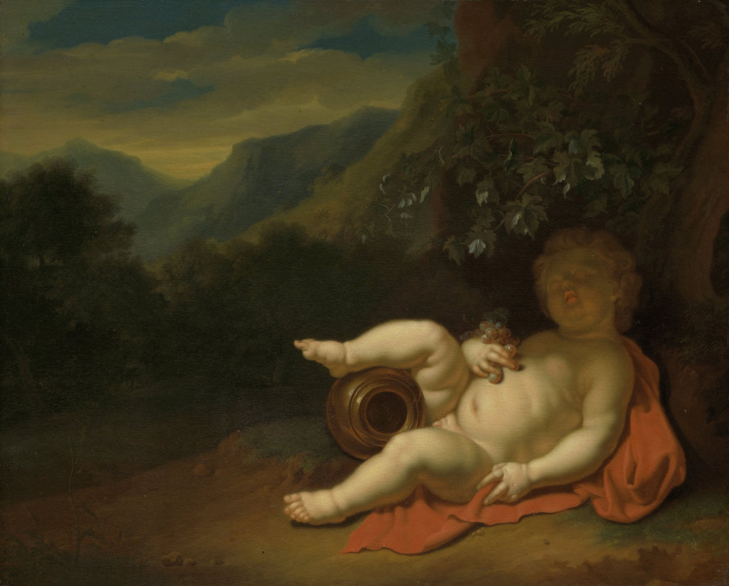 Detail of The Infant Bacchus by Pieter van der Werff