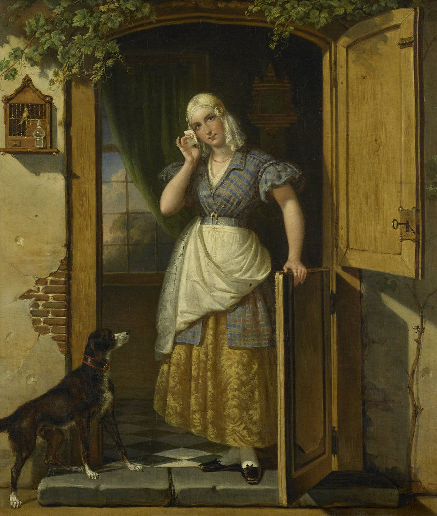 Detail of Love Note by Johannes Hendrik van West