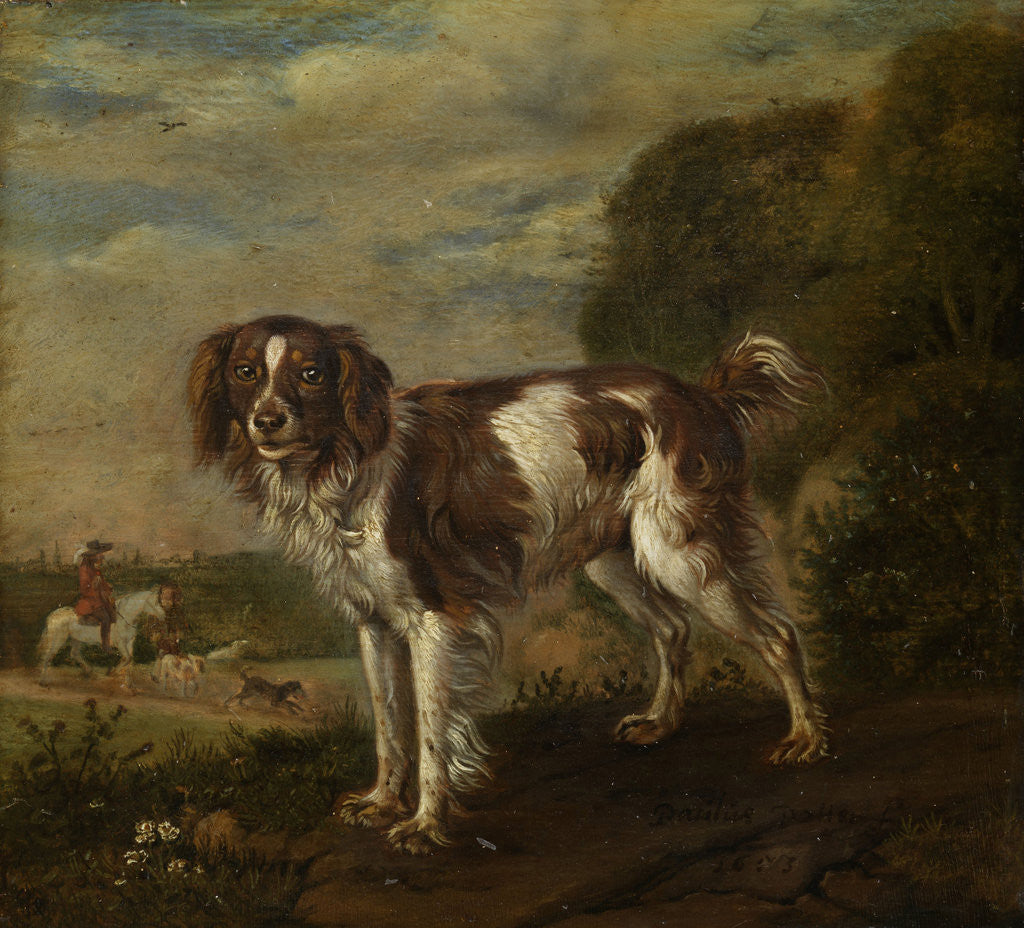 Detail of A spaniel by Paulus Potter