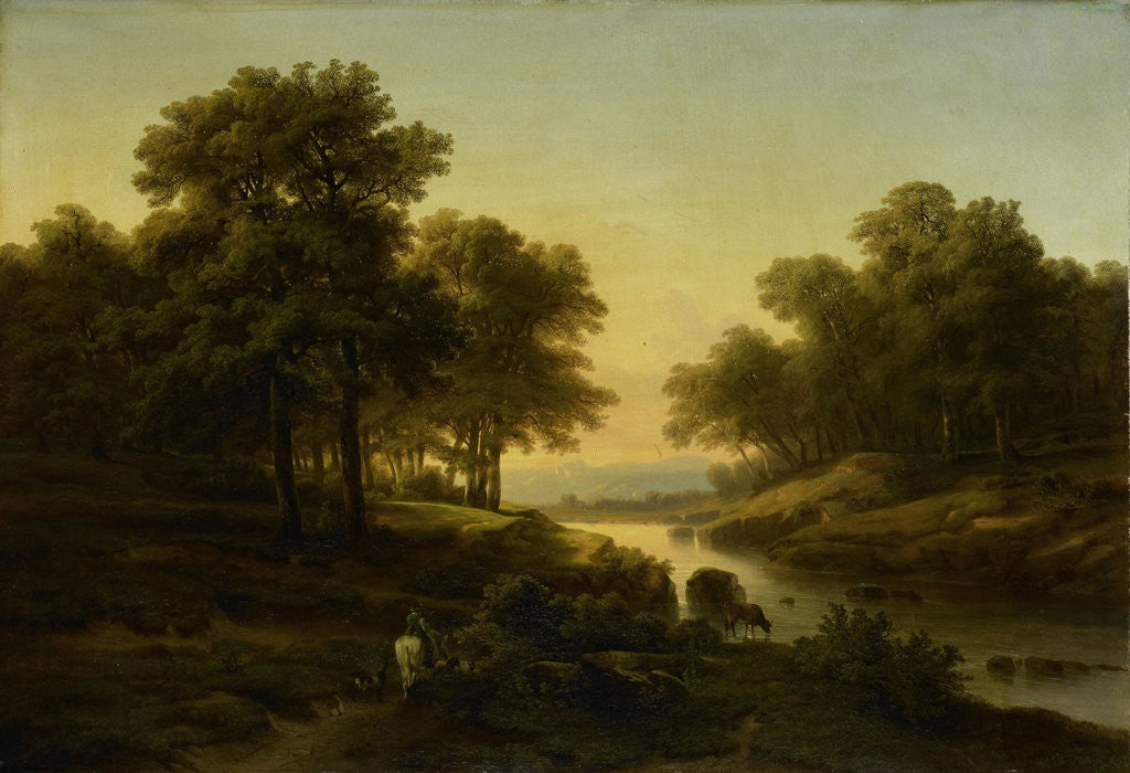 Detail of Landscape by Alexandre Calame