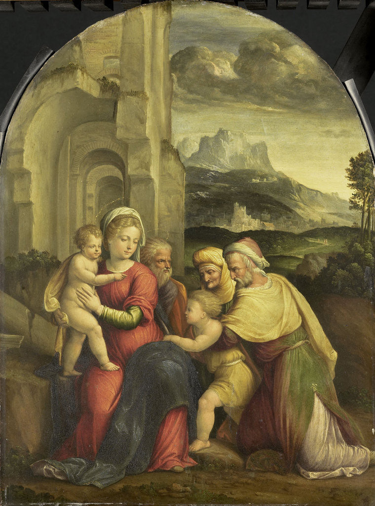 Detail of Holy Family by Benvenuto Tisi da Garofalo